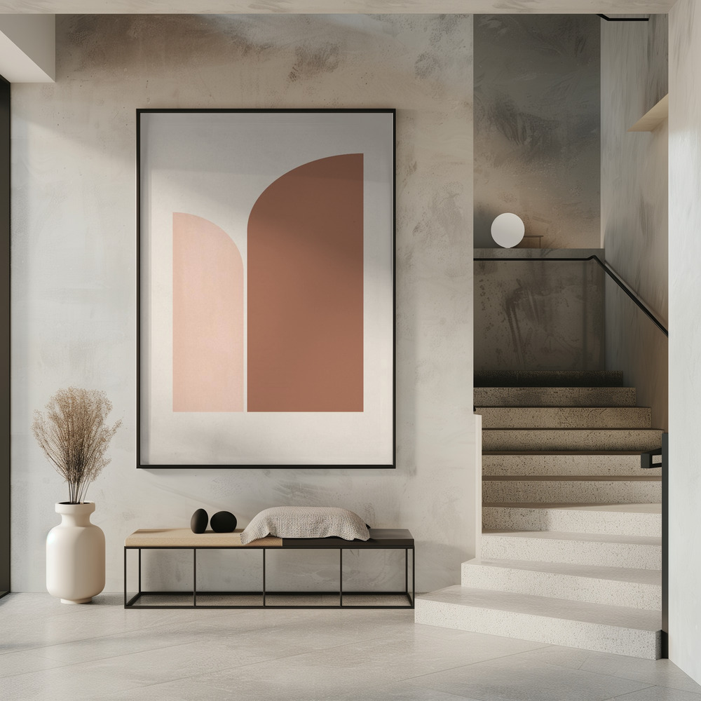 Poster - Retro Geometric in entrance