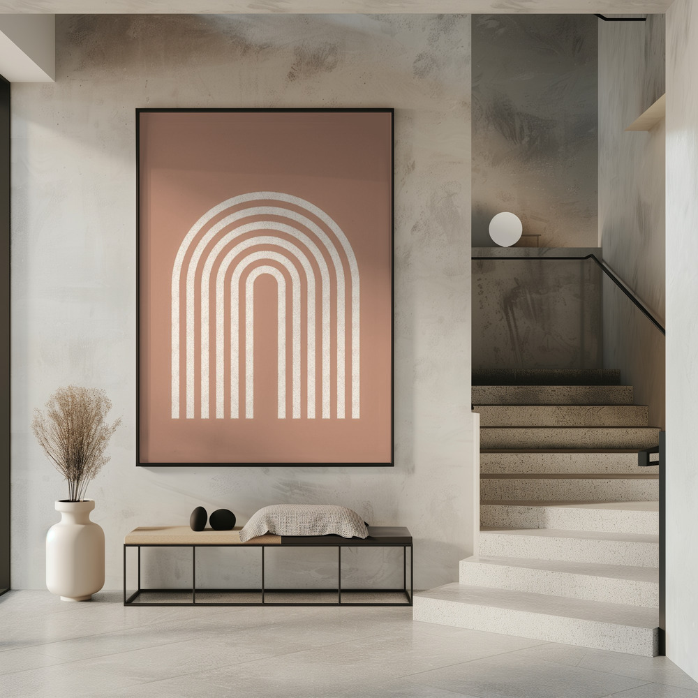 Poster - Rainbow lines in entrance