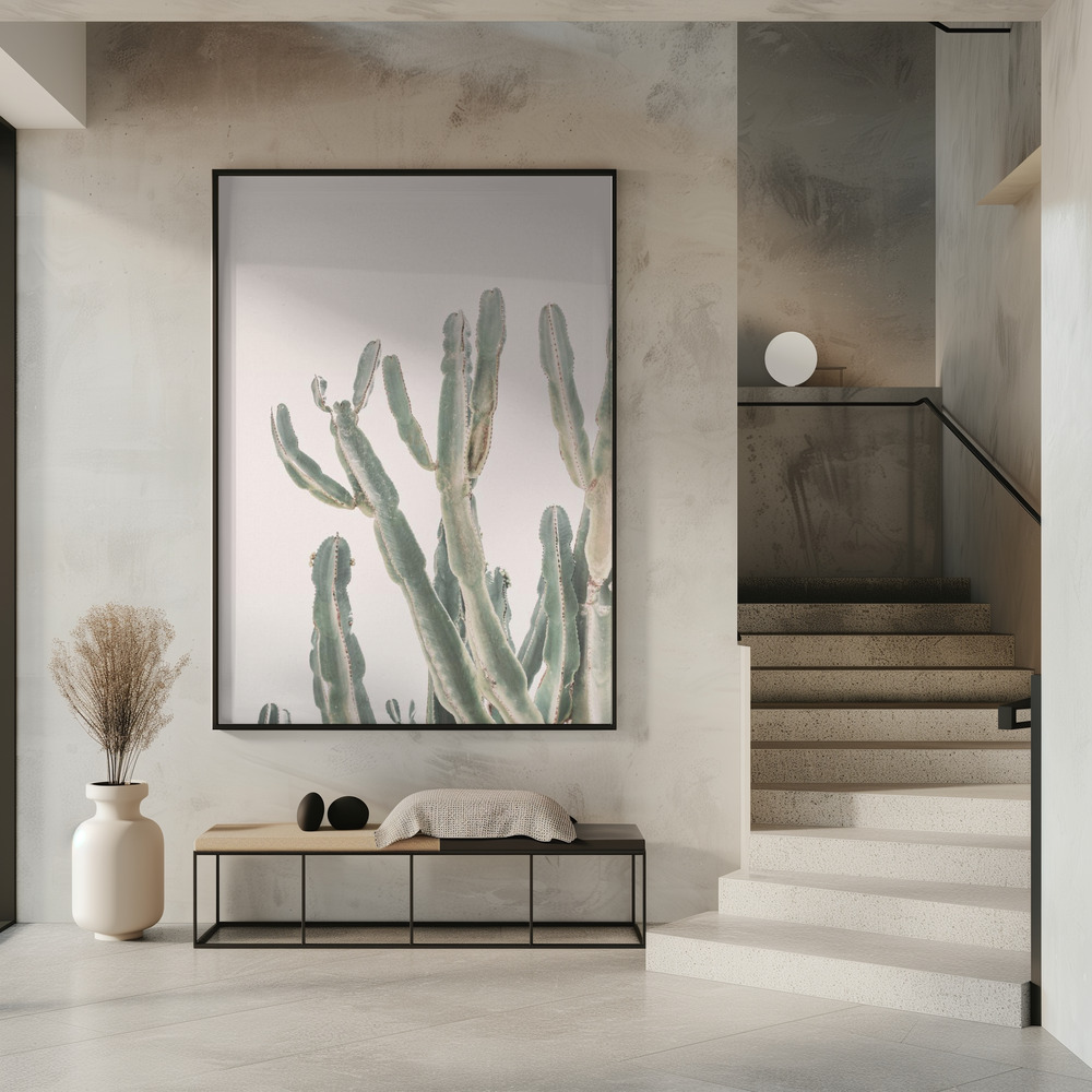 Poster - Sunrise Cactus im Eingang