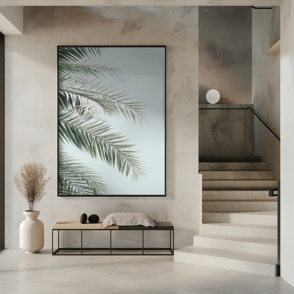 Poster Blue Palms - Affisch i entré