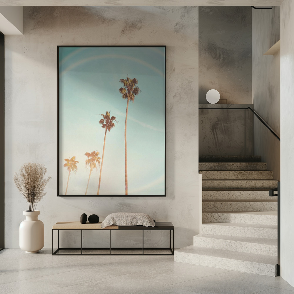 Poster - Sunny Cali Palm Tree im Eingang