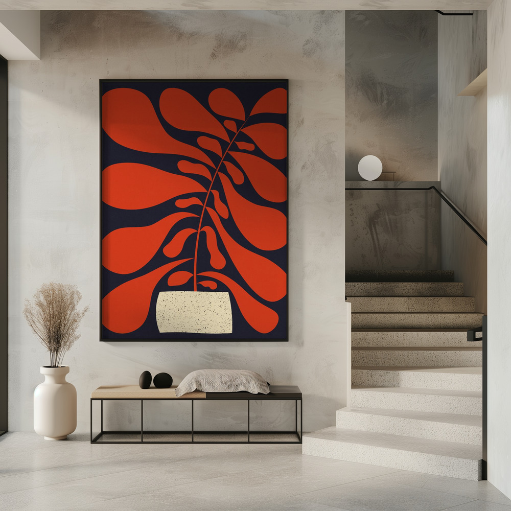 Poster Lazy Plant #1 - Affisch i entré