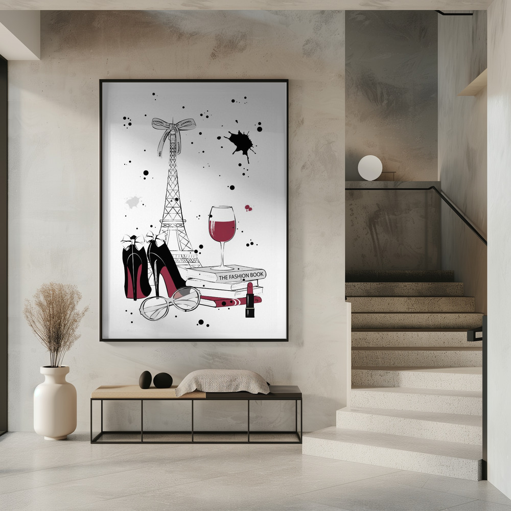 Poster - Living in Paris in entree