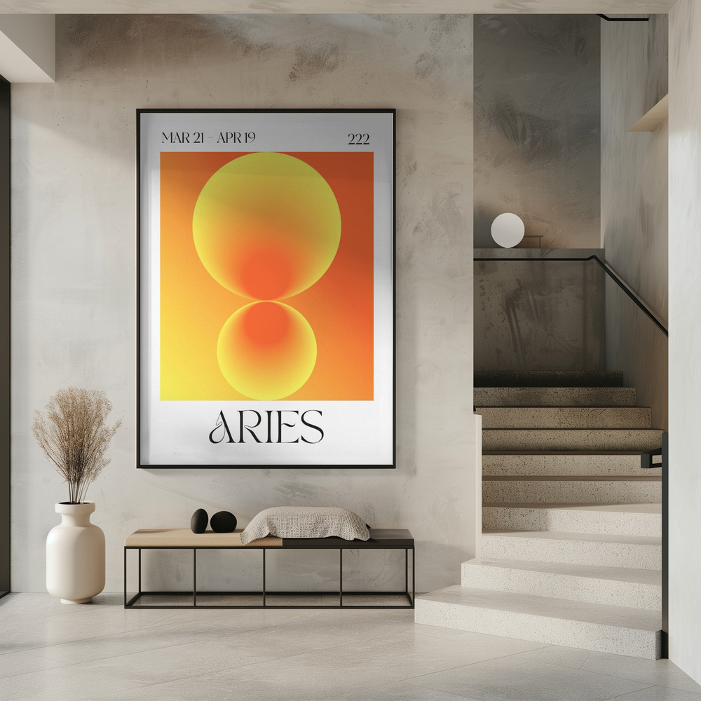 Poster - Aries im Eingang