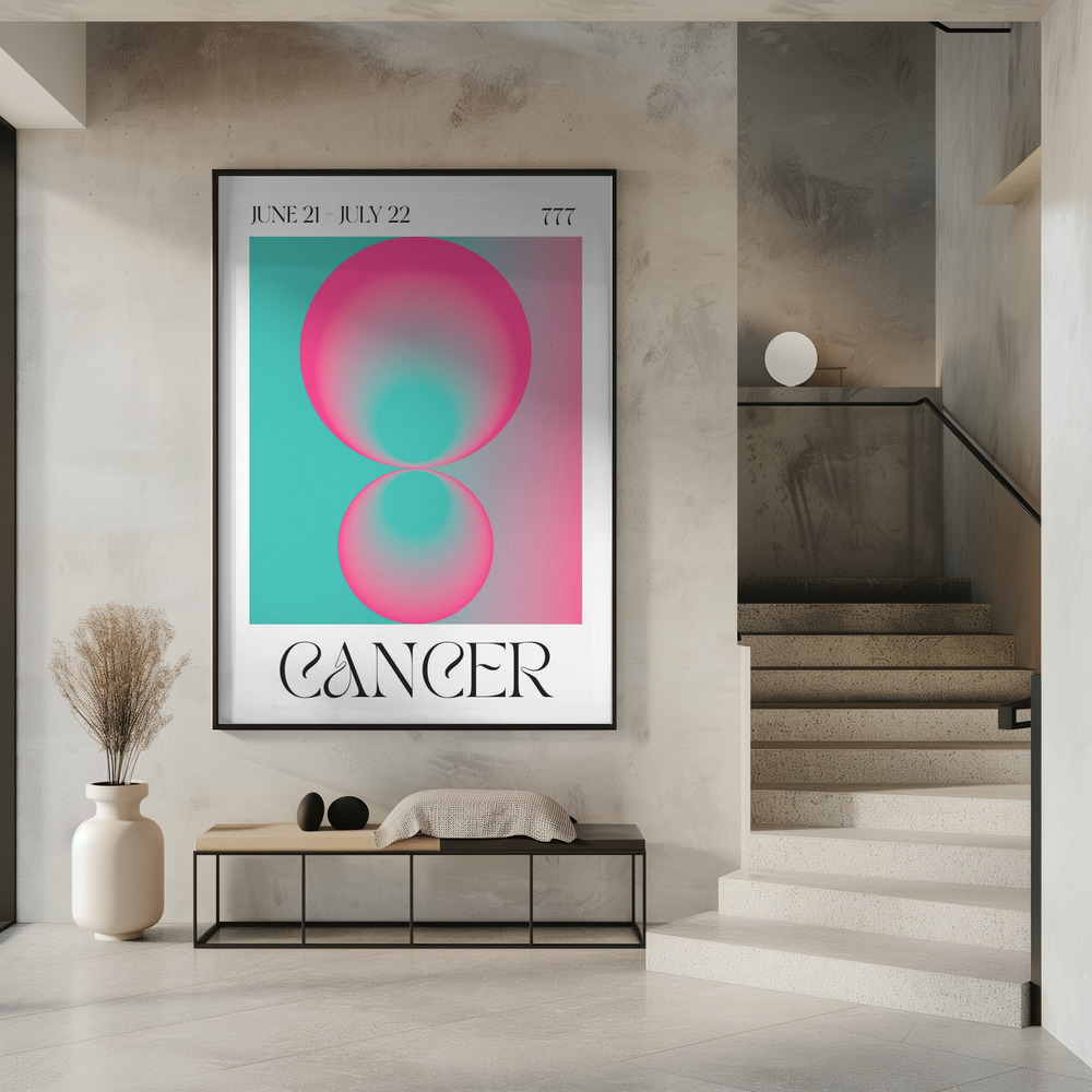 Poster - Cancer im Eingang