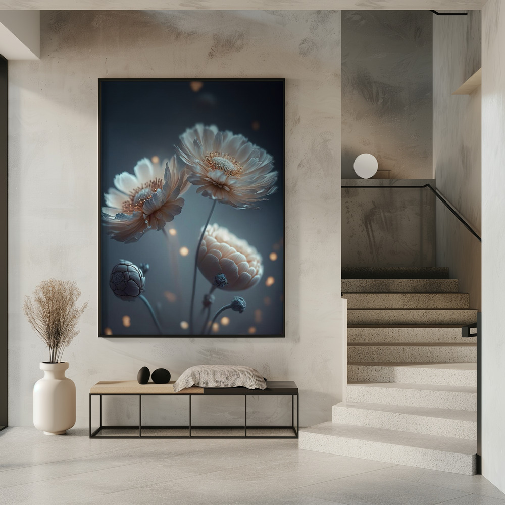 Plakat - Flowers At Night i indgangen