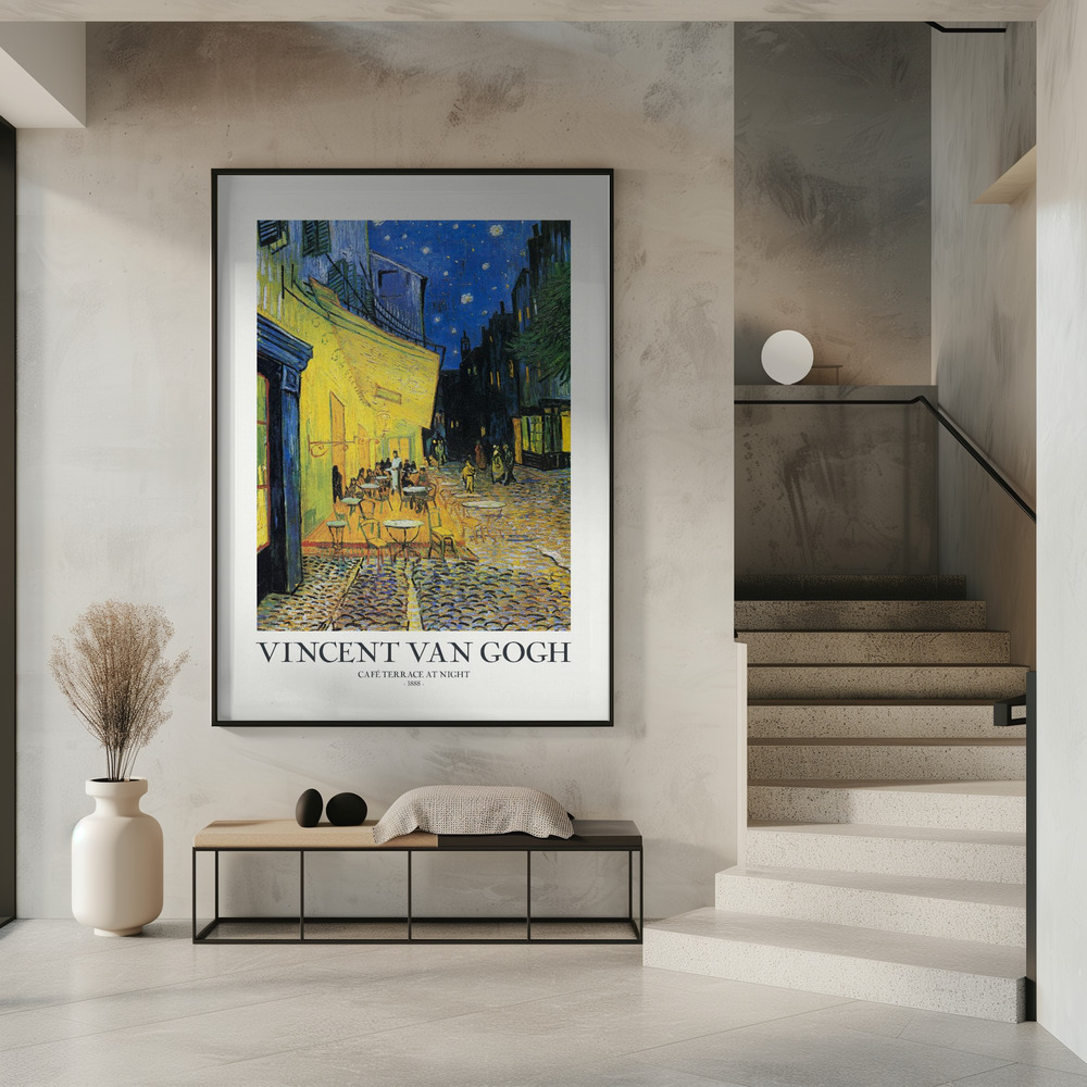 Plakat - Café Terrace At Night i indgangen