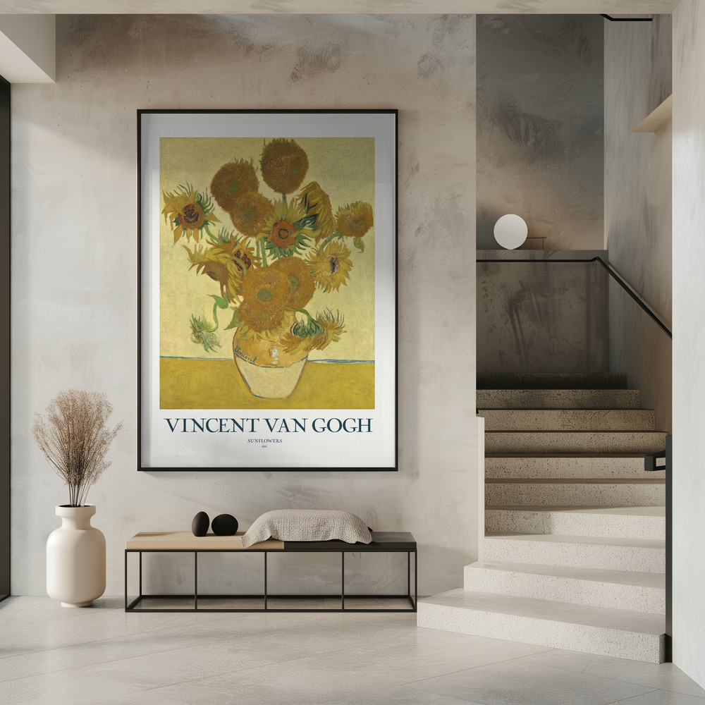 Poster - Sunflowers in entrance