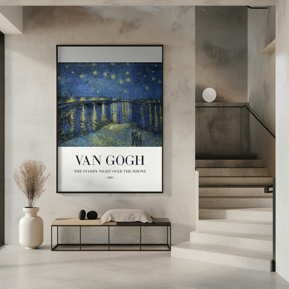 Plakat - The Starry Night Over The Rhone i indgangen