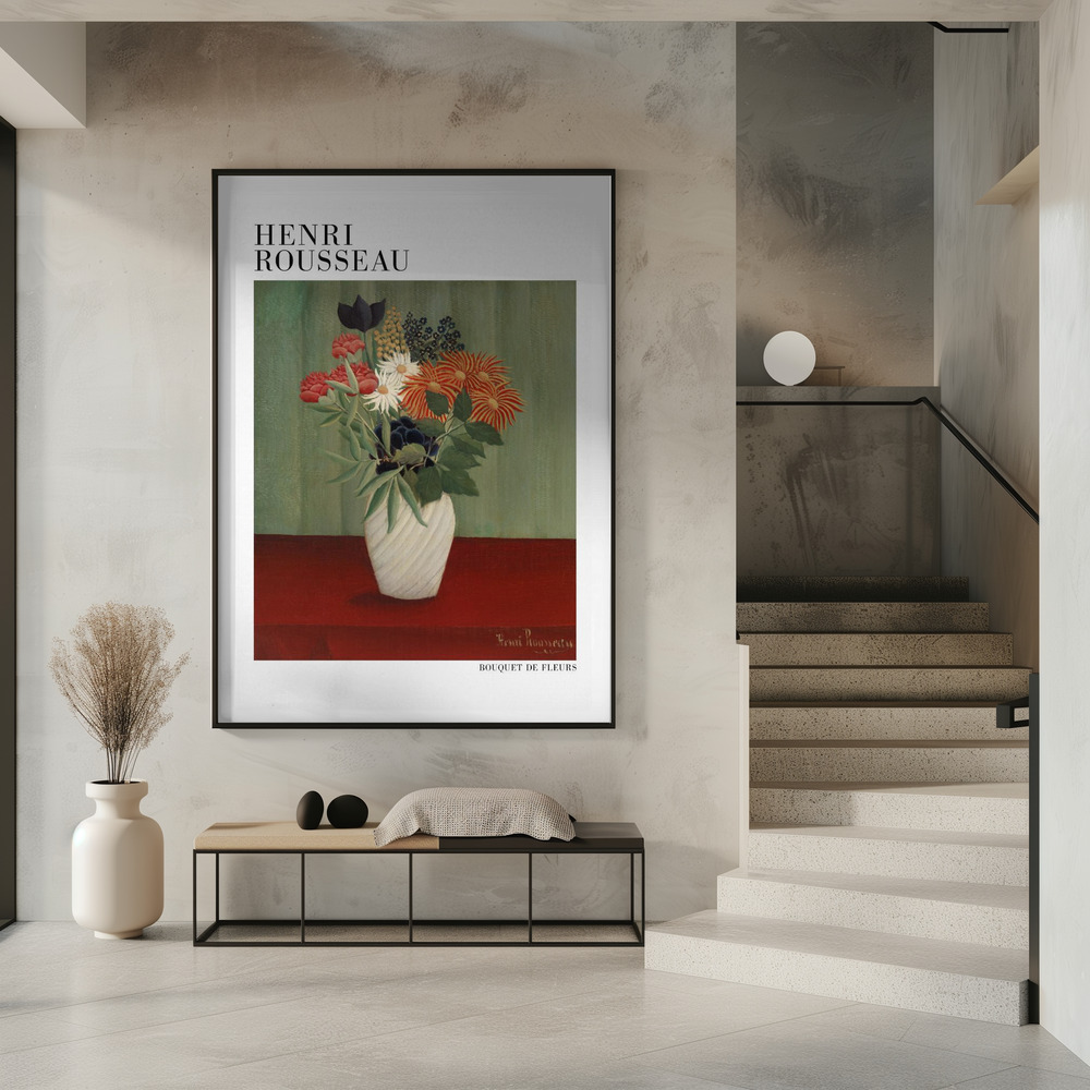 Poster - Bouquet De Fleurs im Eingang