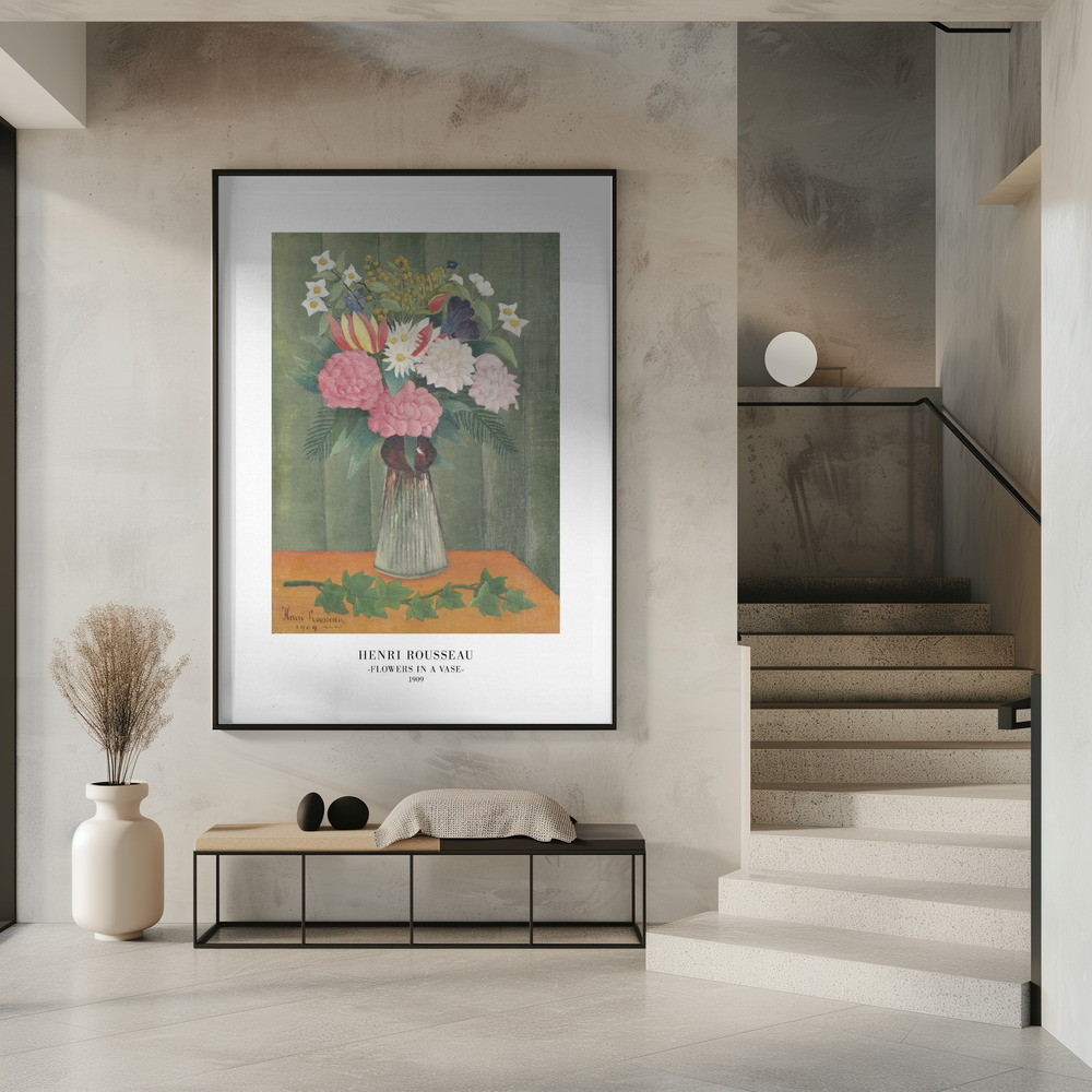 Poster - Flowers In a Vase in entrance