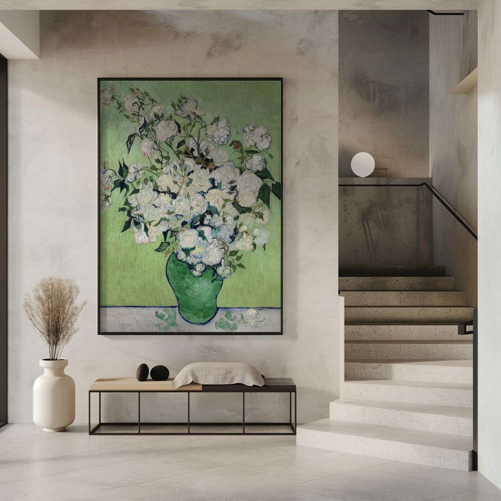Poster - Roses in entrance