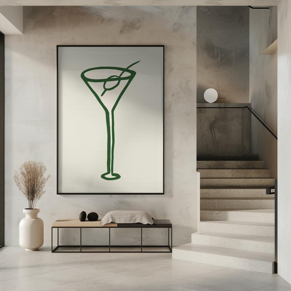 Plakat - Cocktail Green i indgangen
