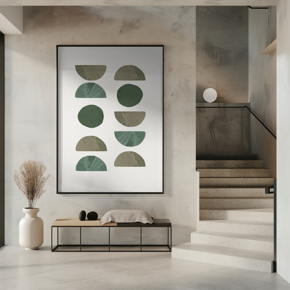 Poster - Collage Green in entrance