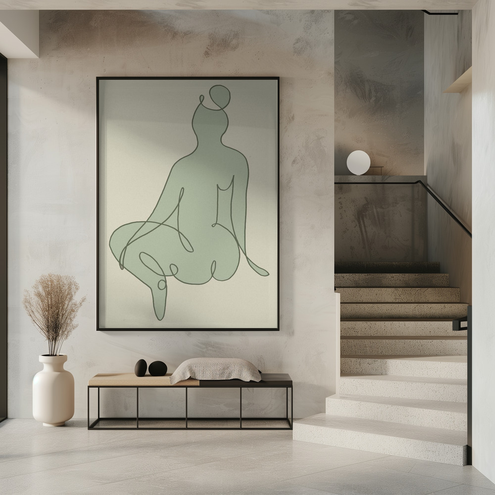 Plakat - Sitting Down Green i indgangen
