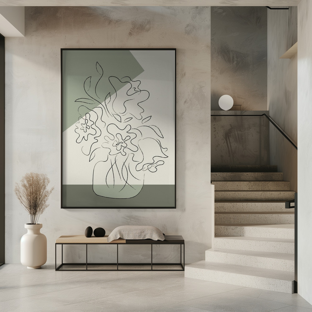 Poster - Flower Green in entrance