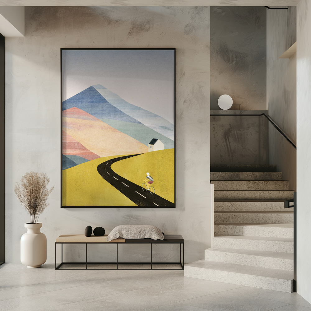 Poster - Cycling Home in entrance