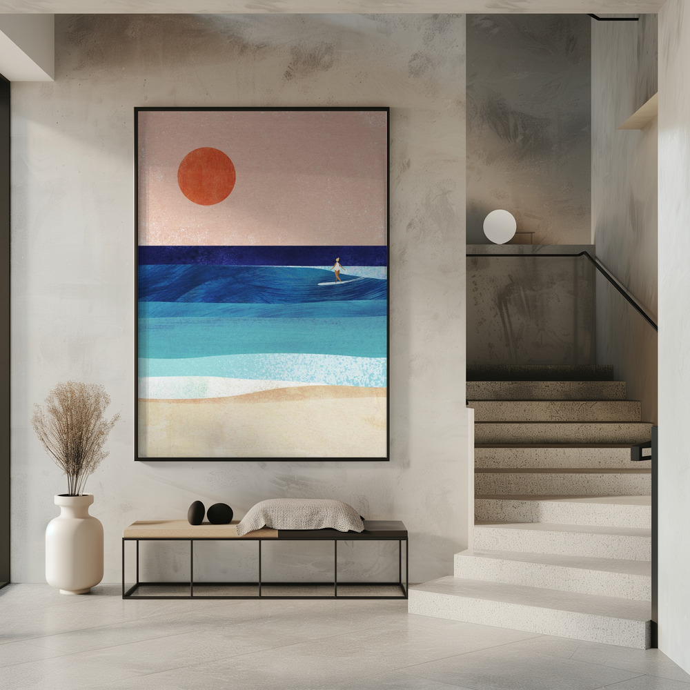 Poster - Surf Girl in entrance
