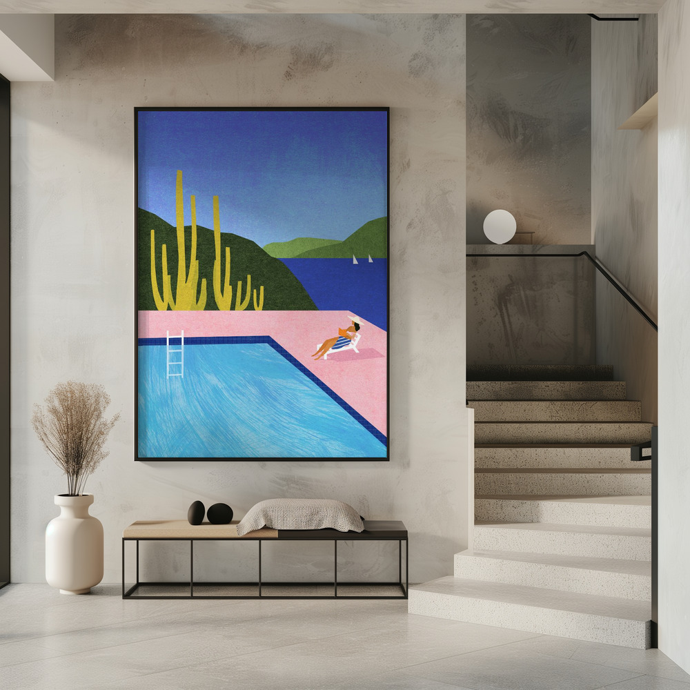 Plakat - Swimming Pool przy wejściu