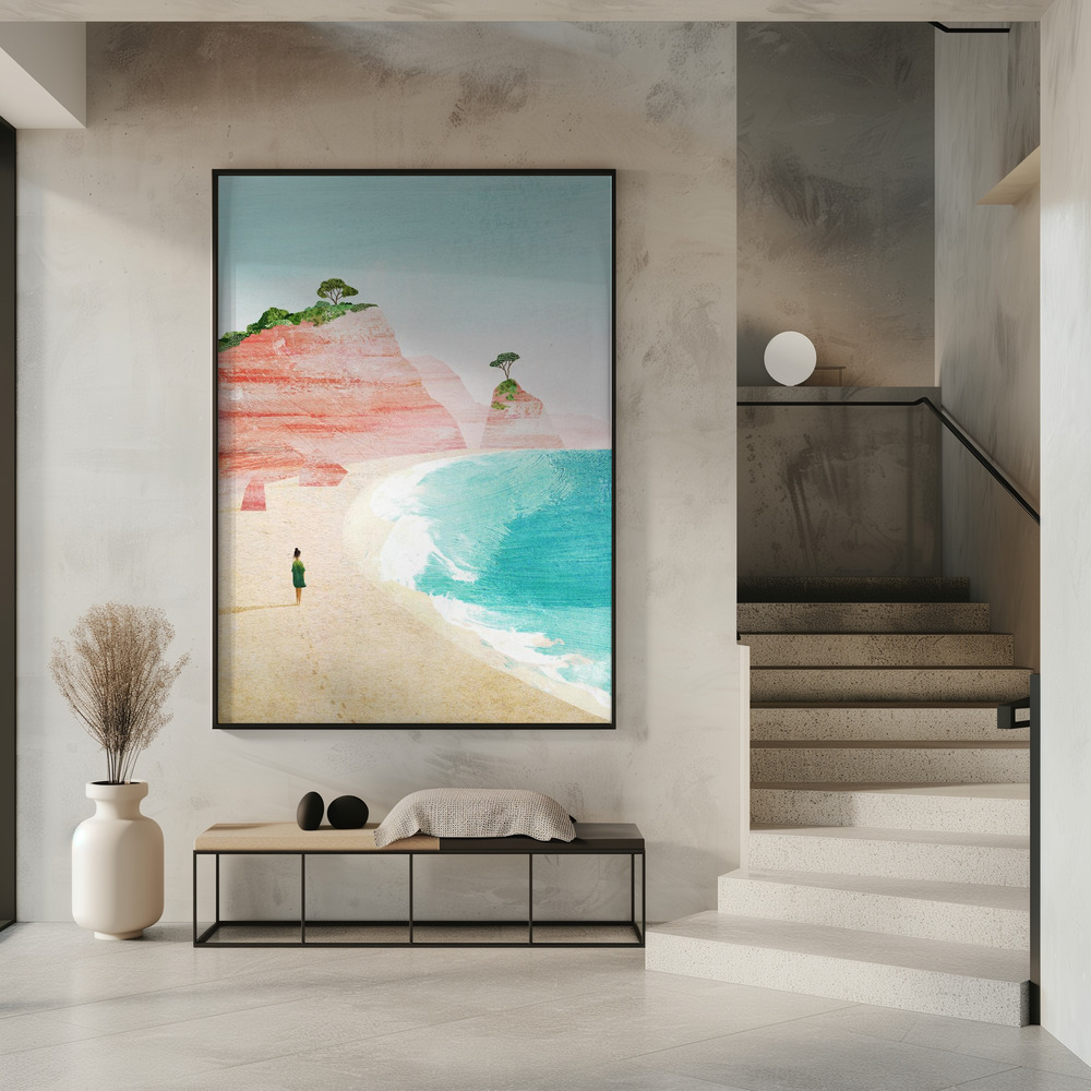 Poster - Beach Girl iv in entrance