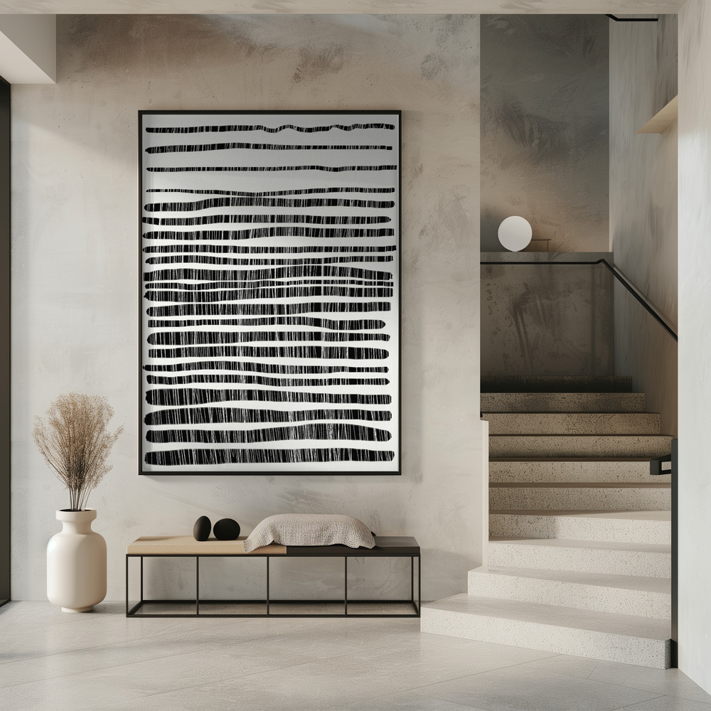 Poster - Lines in entrance