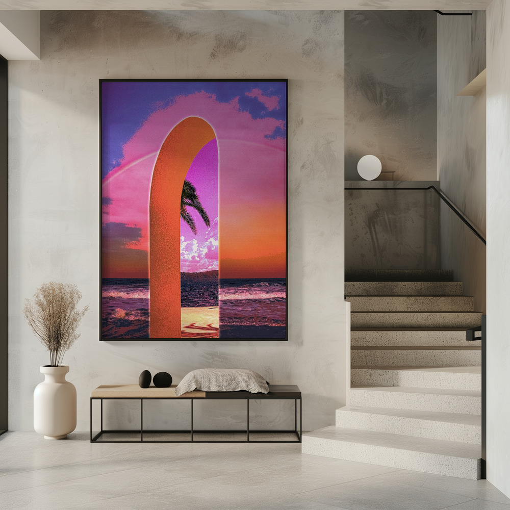 Poster - Portal Vaporwave in entrance