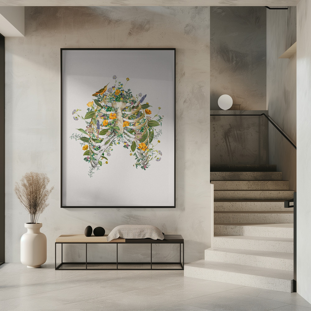 Poster Floral thorax - Affisch i entré
