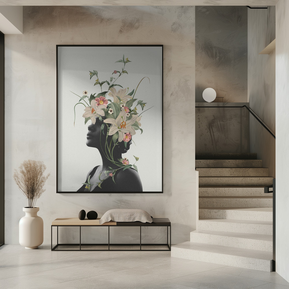 Poster - Lily flower in entrance