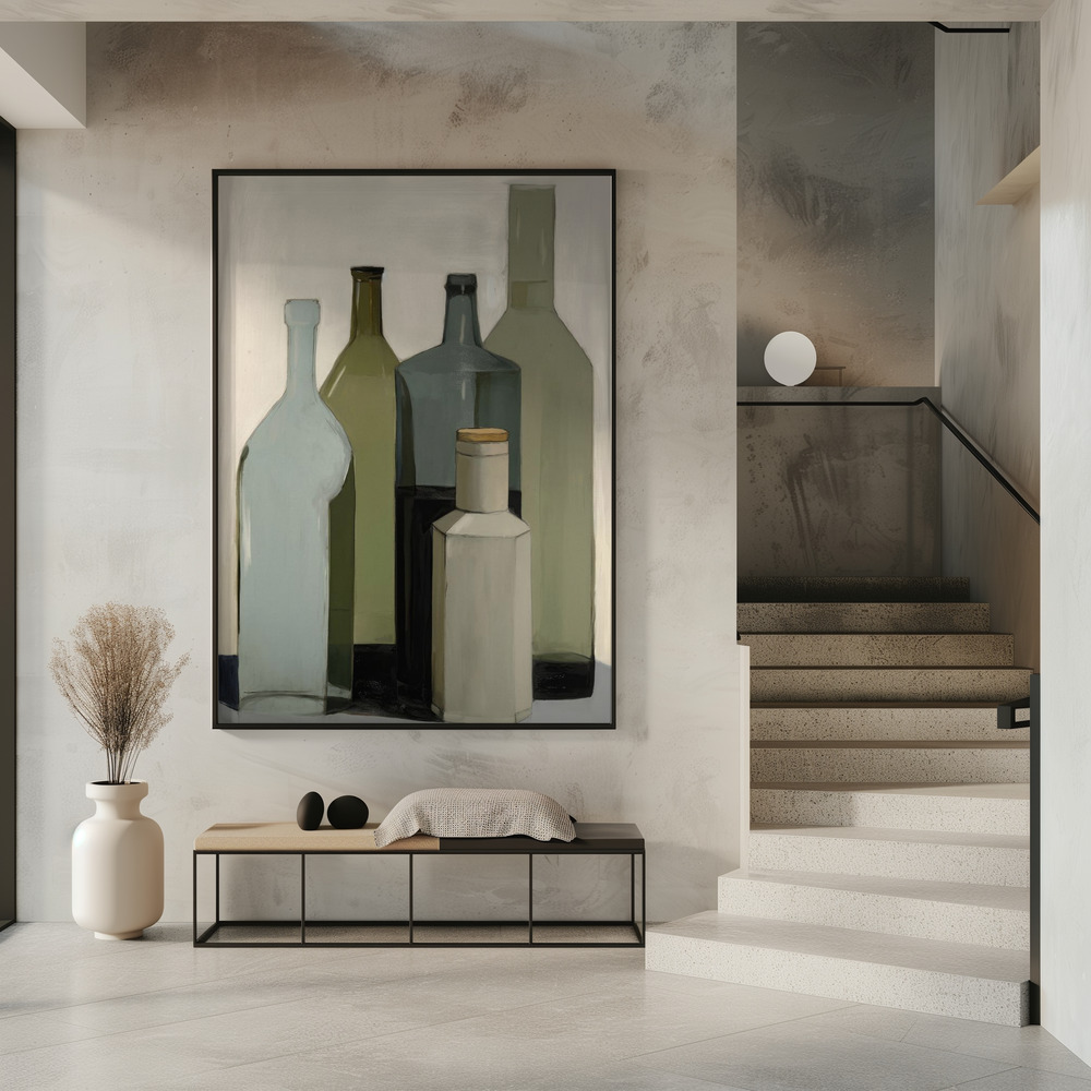 Poster - Big Green Bottles in entrance
