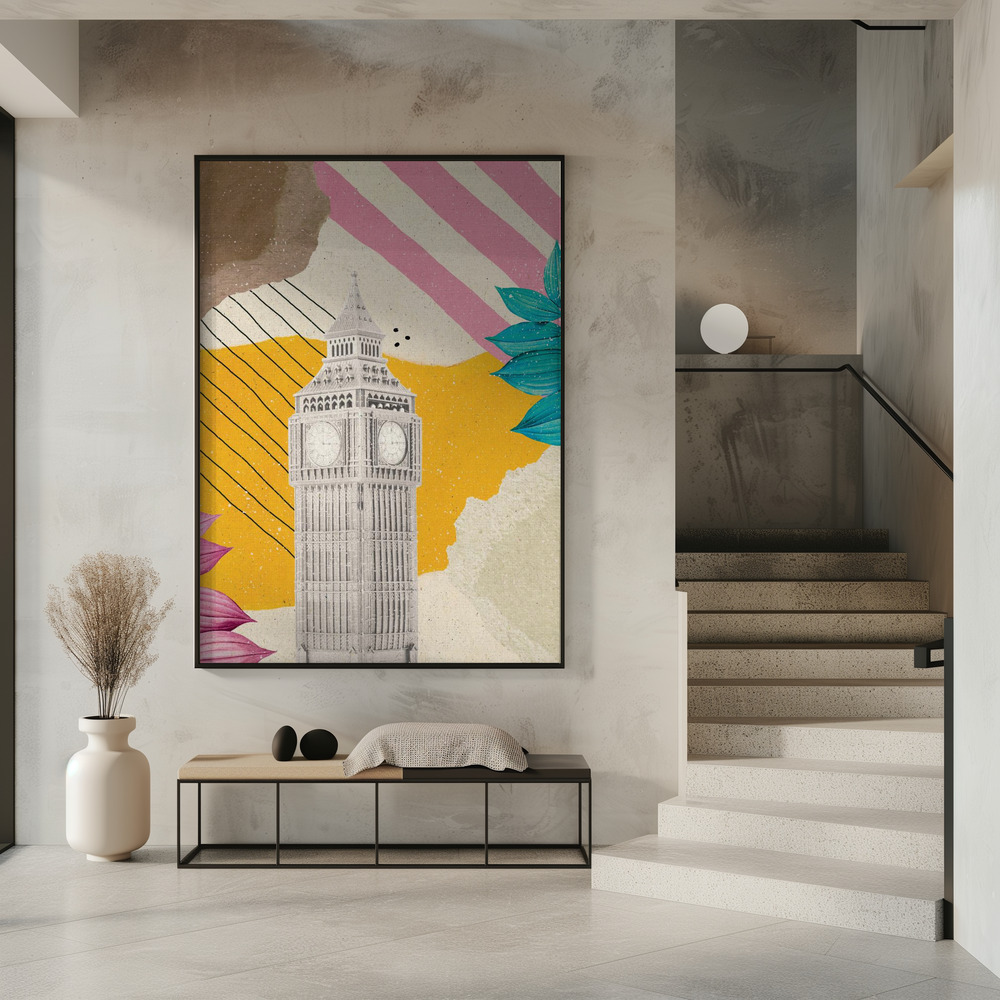 Plakat - London Vibes przy wejściu