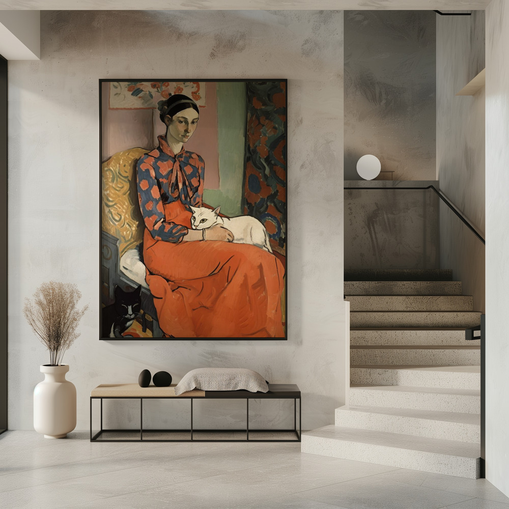 Poster - Norma And Cats in entrance