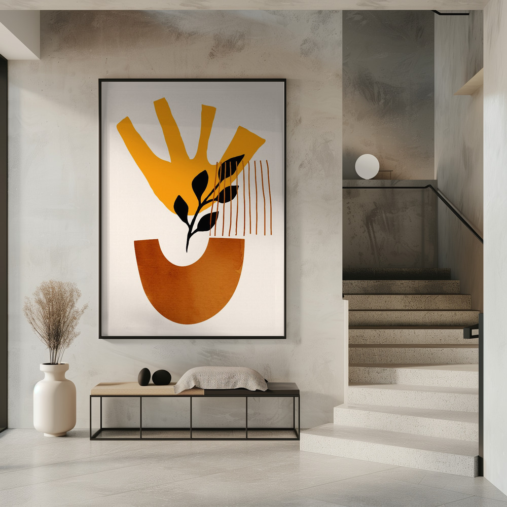 Poster Sunshine Flower No.5 - Affisch i entré