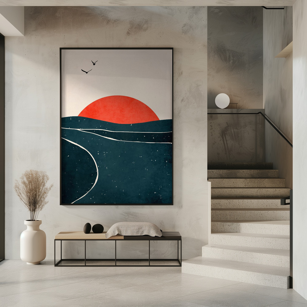 Poster - Dancing Seagulls in entrance