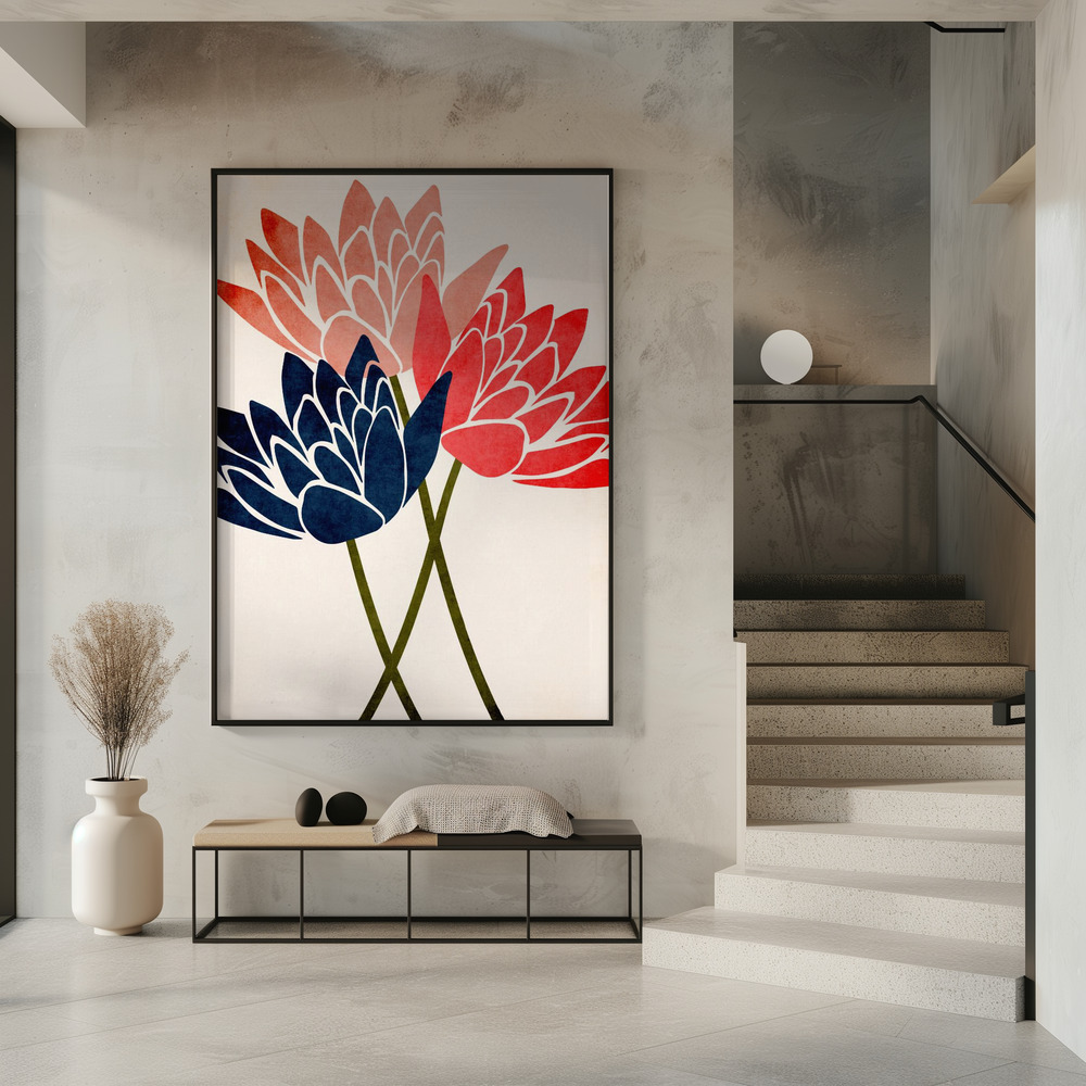 Poster - Three Dancing Blossoms in entrance
