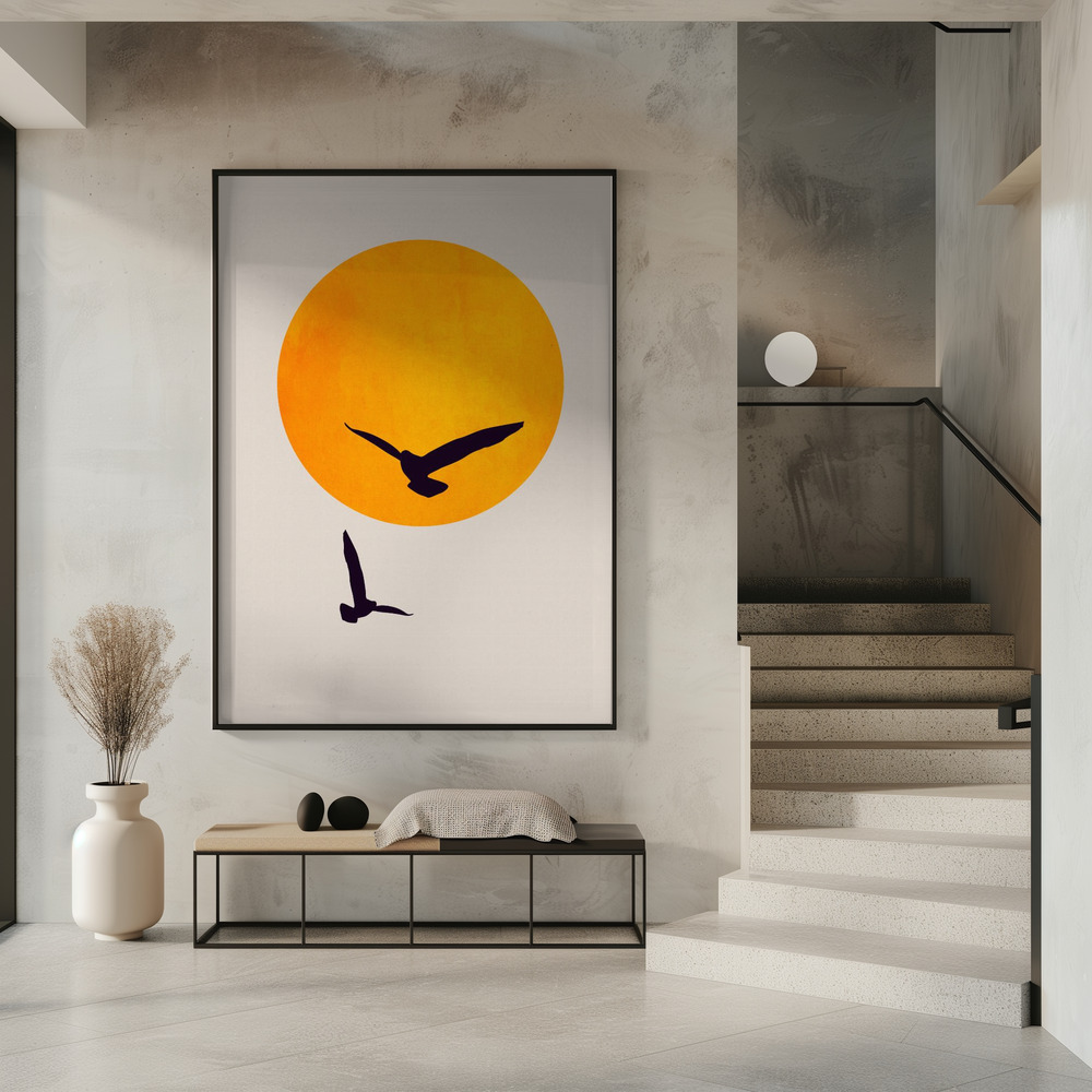 Poster Birds In the Sky - Affisch i entré