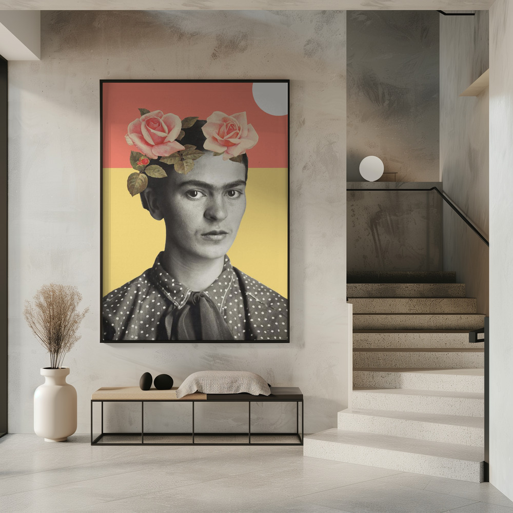 Poster - Frida Kahlo in entrance