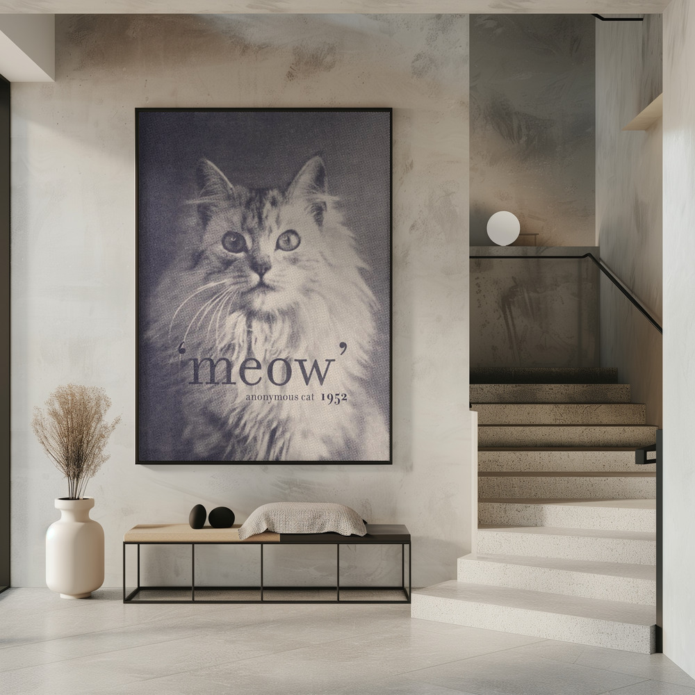 Poster Famous Quote Cat - Affisch i entré