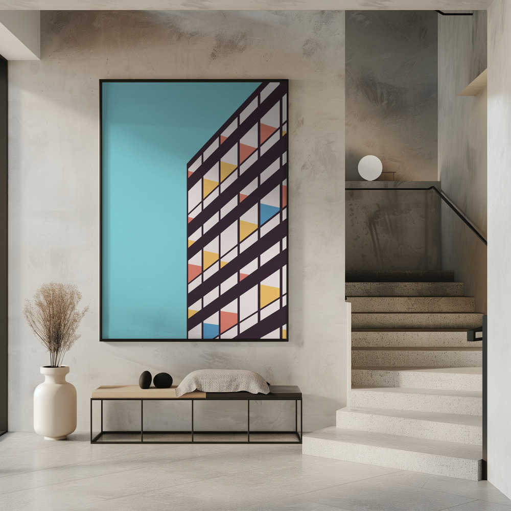 Poster - Corbusier in entrance