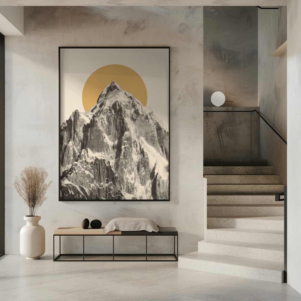 Póster - Mountainscape en la entrada
