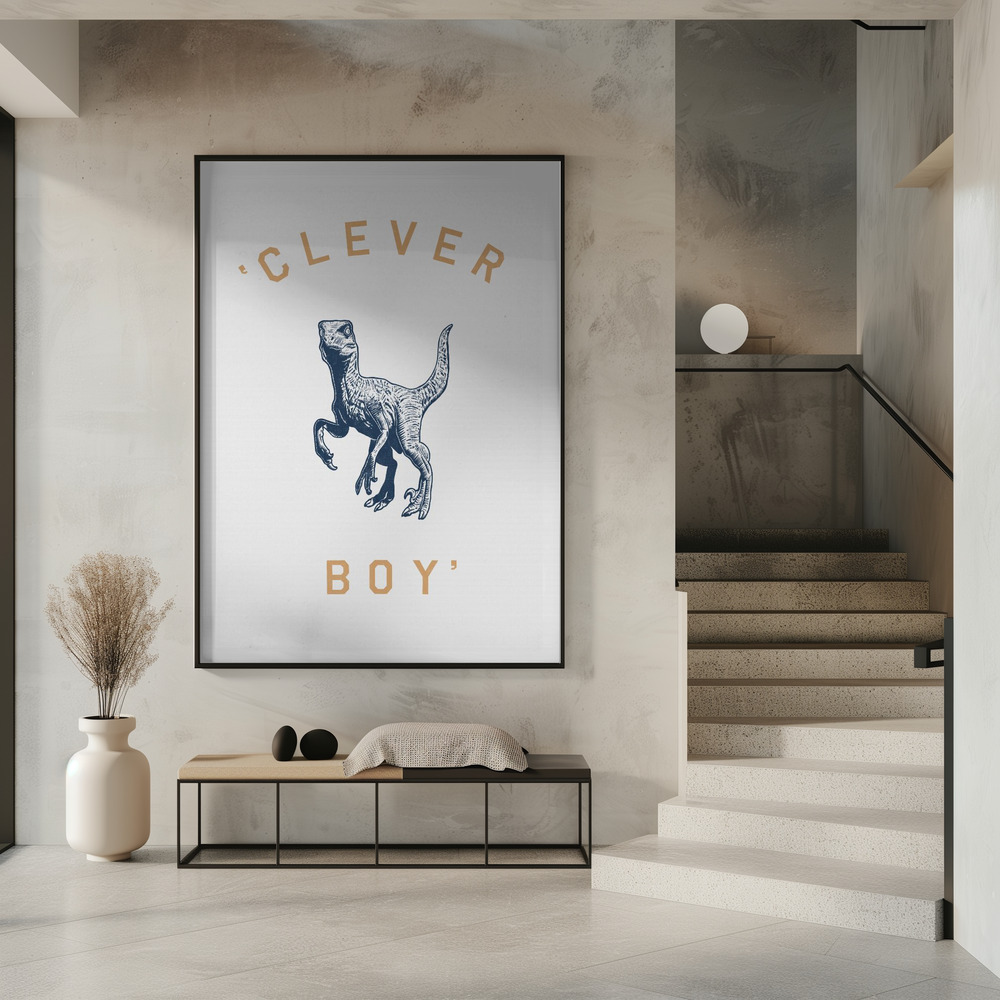 Poster - Clever Boy im Eingang