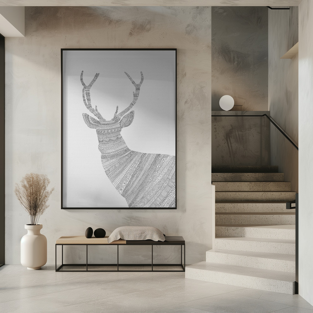 Poster - Stag Grey in entrance