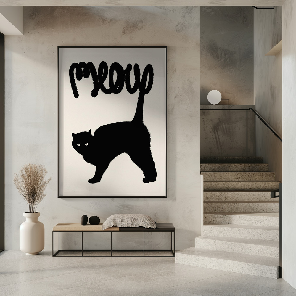 Poster - Meow in entrance
