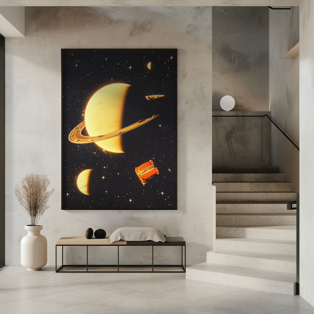 Poster - Rings of Saturn in entrance