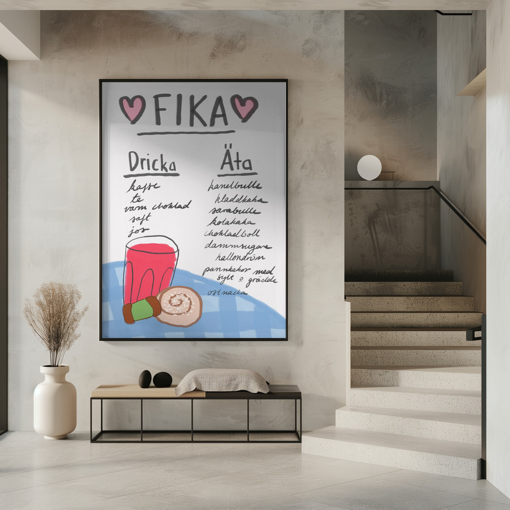 Poster - Fika im Eingang