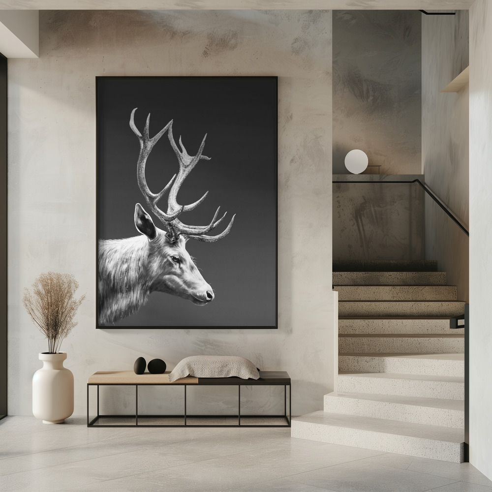 Poster - Reindeer im Eingang