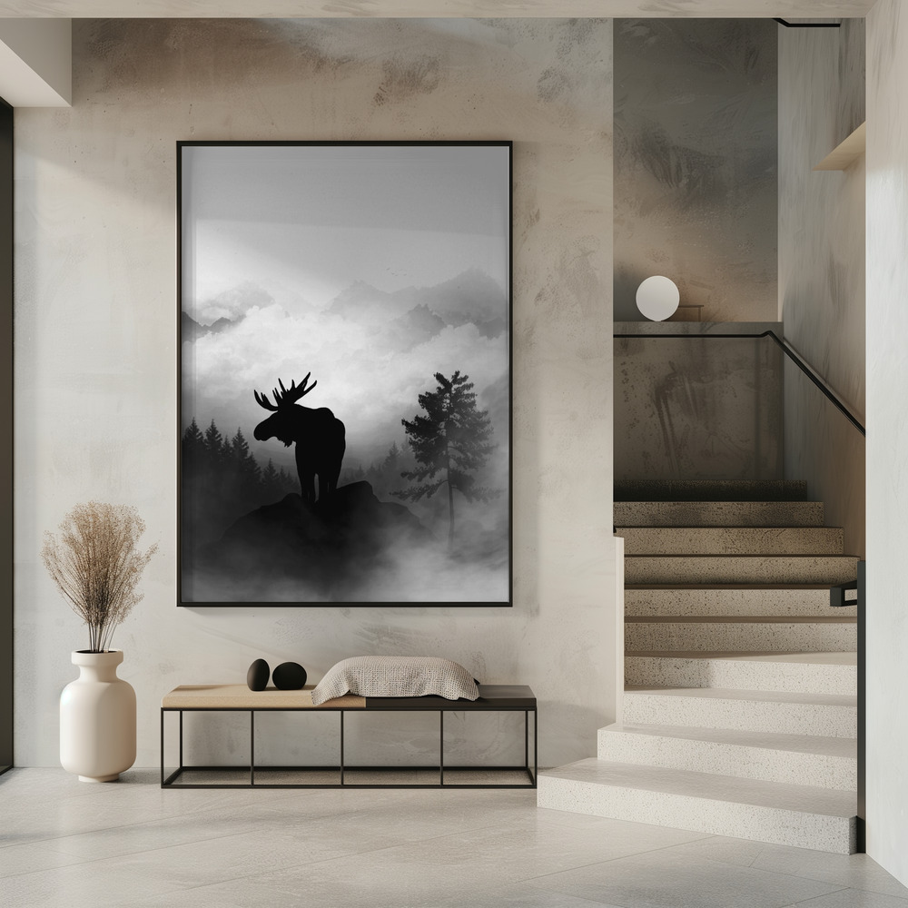 Poster - Moose im Eingang