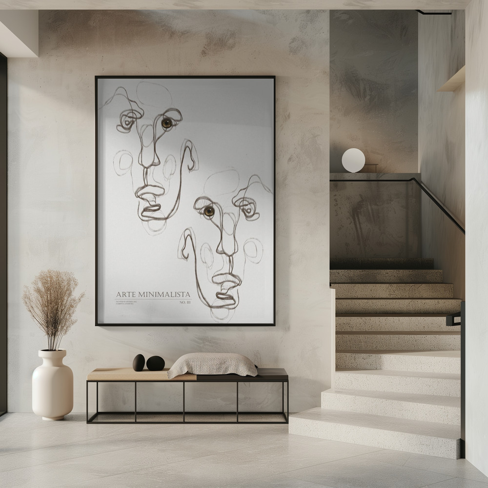 Poster - Arte Minimalista No 3 im Eingang