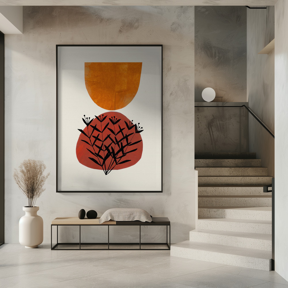 Poster - Fall Flowers in entrance