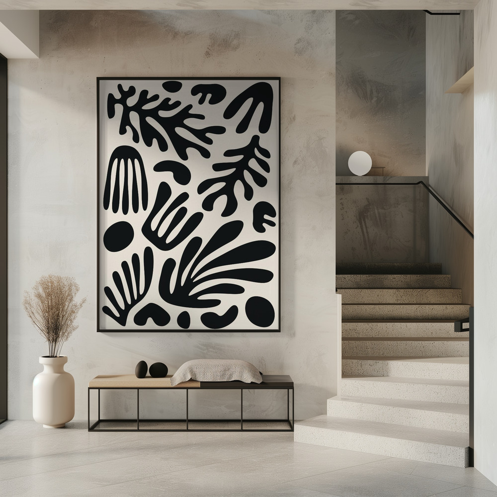 Poster - Henri Matisse Black Algae Collection #3 in entrance