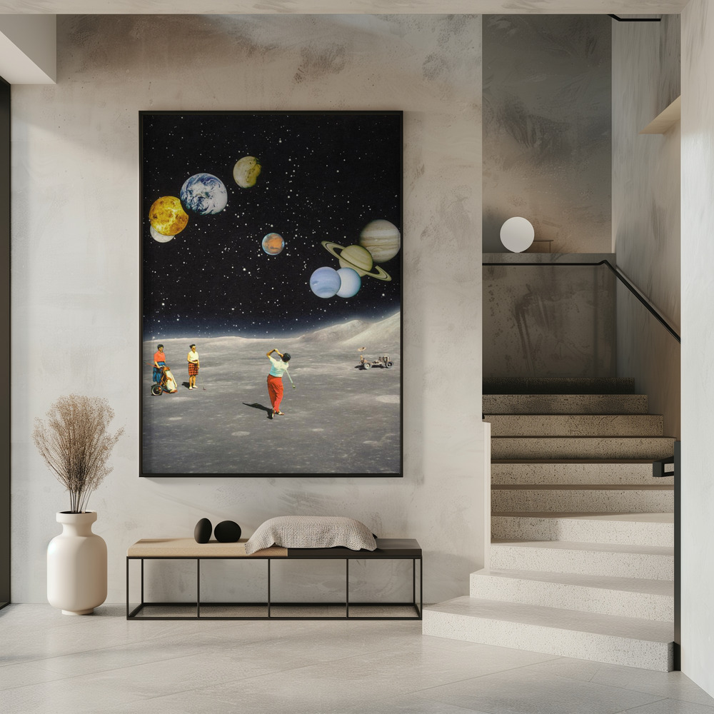 Poster - Space Golf in entrance